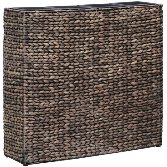 Garden Planter with 4 Pots Water Hyacinth Brown VDTD29705 - Topdeal