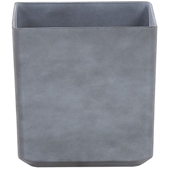 Outdoor Indoor Flower Plant Pot Square 35 x 35 cm Stone Mixture Grey Artiki - Grey