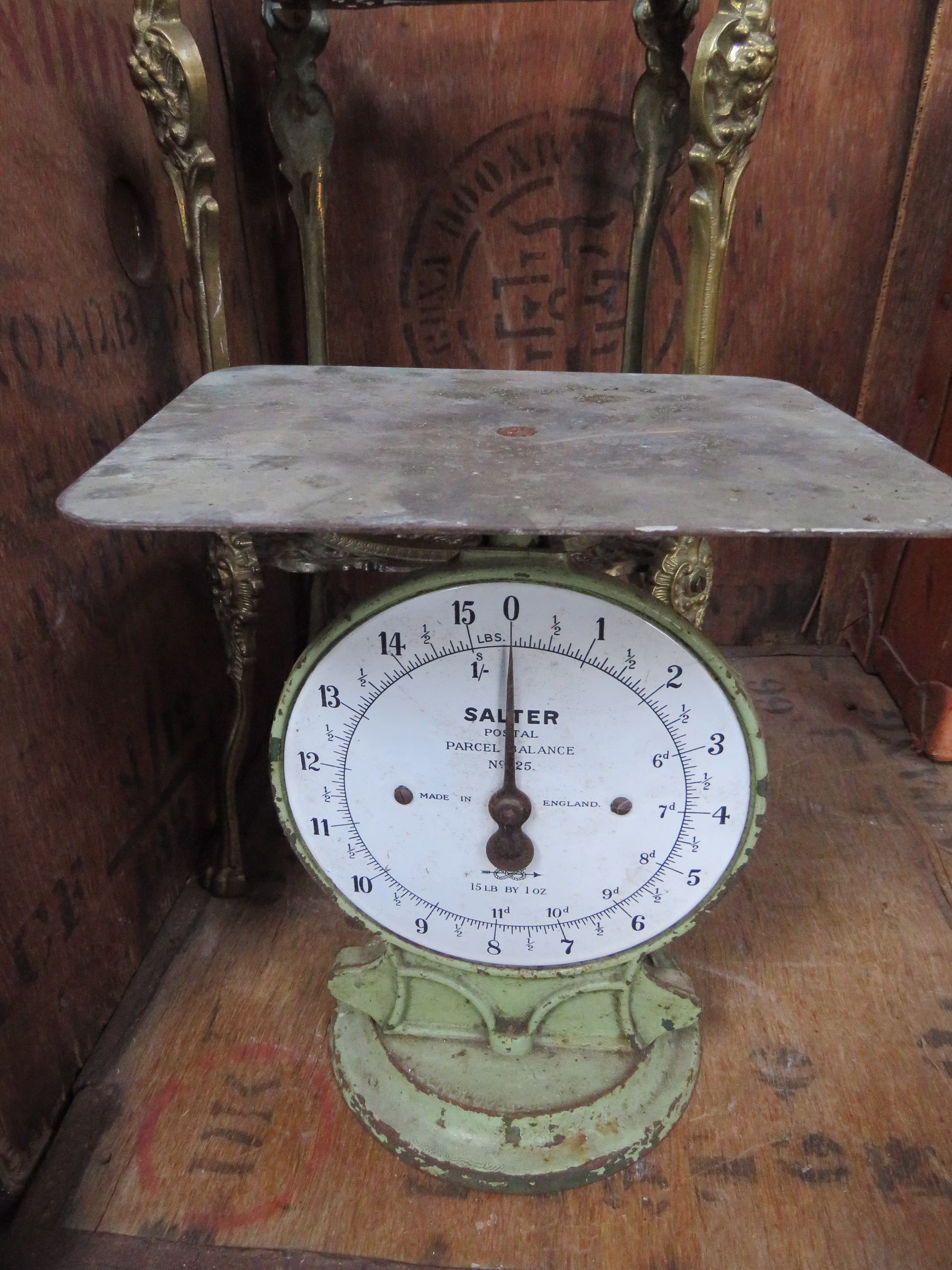 Salter Parcel Balance, Post Office Scales, Antique Industrial Decor, Made in England, Weighing Balance Steampunk