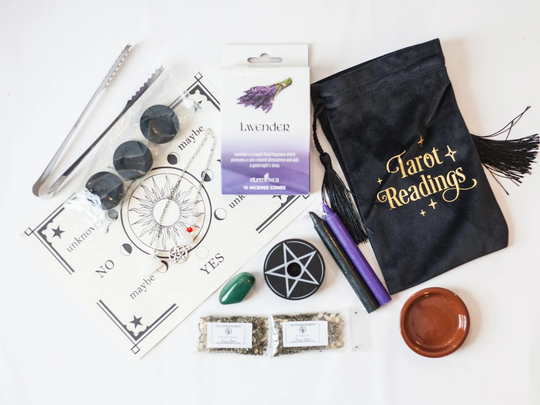 Divination Witch Kit 1 - Witchcraft , Spell Kit, Starter Beginners Solitary, Hedge, Wicca, Casting, Baby Witch, Set