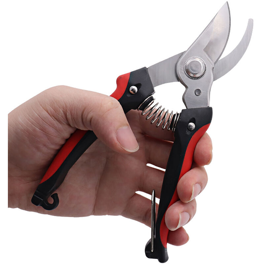 Bypass Pruner Stainless Steel Pruning Shears Garden Cutting Tool with Max. Cut Thickess of 1.96in for Rose Bushes Patio Lawn Bonsai Herbs Plants