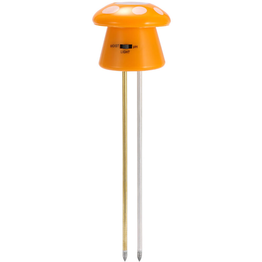 3-in-1 Mushroom Model Double Probe Multifunctional Professional Soil Moisture ph Environment Sunlight Intensity Meter Garden Plants Flowers Survey