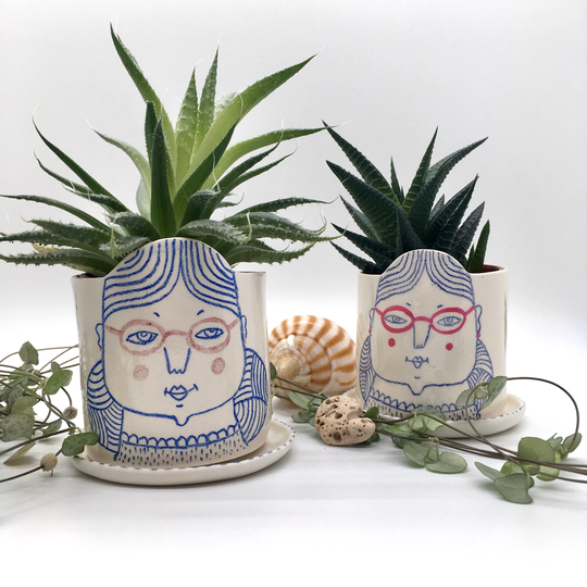 Mum/Grandma Handmade Flowerpot For Small Succulents