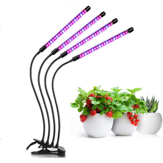Hiasdfls - led Plant Grow Light with Timing Function 3 Modes 9 Brightness 360° Adjustable for Indoor Plants Hydroponics Greenhouse Gardening (40W