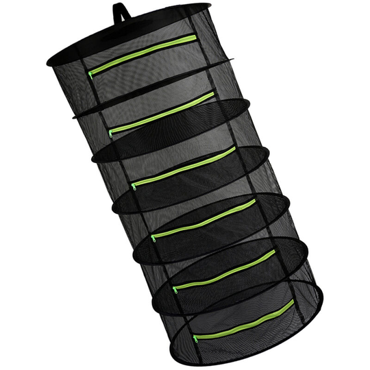 Hanging Basket 6 Layers with Zipper Folding Dry Rack Herb Drying Net Dryer Bag Mesh For Herbs Flowers Buds Plants,model:Green 6-layer - model:Green