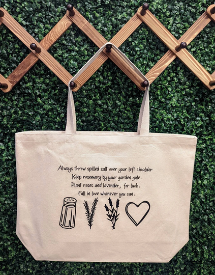 Practical Magic, Movie Bag, Rosemary Salt Lavender Funny Tote, Humor, Witch