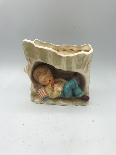 Vintage Napco 1958 Planter Boy Sleeping
