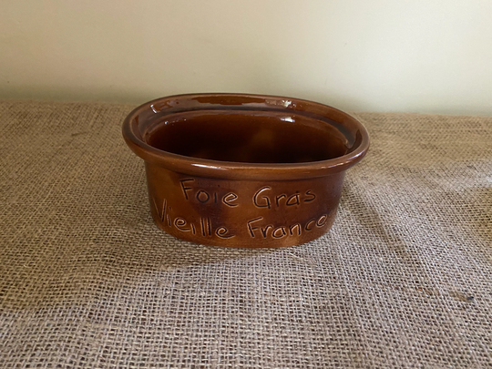 An Original French Vintage Brown Glazed Foie Gras Dish