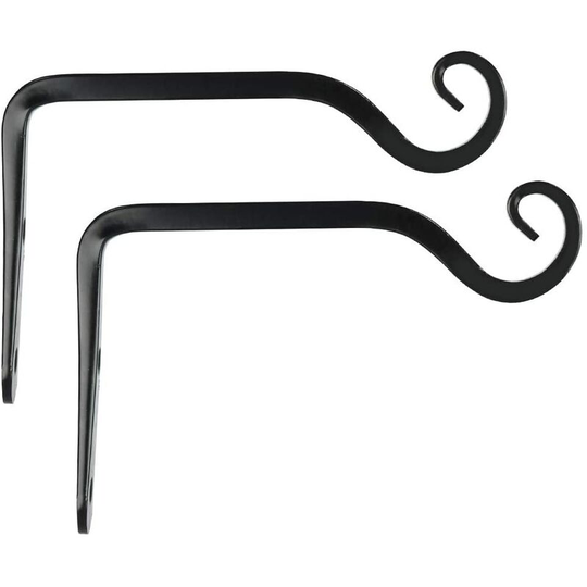 Briday - Wall Hook Hanging Plant Bracket, Decorative Plant Hanger for Planters, Lanterns, Bird Feeders, Wind Chimes,Indoor Outdoor,6 inch (2 Pack,
