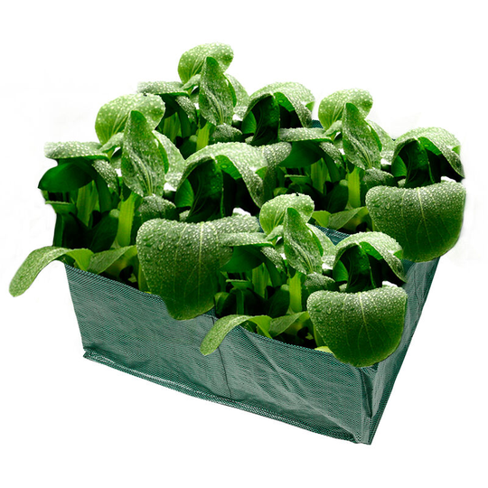 Planter Box Square Grow Bags Large Fabric Planting Beds Garden Grow Bags with 4 Compartments for Carrots Onions Herbs Flowers Vegetables Garden