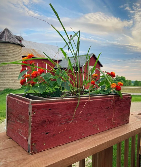 Rustic Barnwood Planter Box