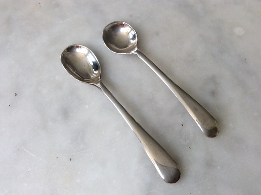 Spoons Silver Plated 1920S Old English Pattern Salt & Mustard | 105605E