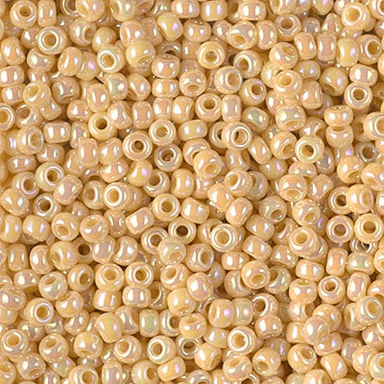 Seed Bead 8-488 Miyuki Beads 8/0 Opaque Pear Ab 10 Grams Diy