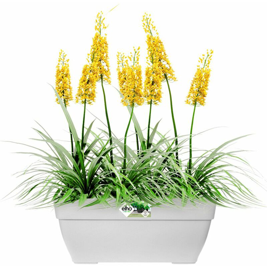Flowerpot Cachepot Garden Planter Box Outdoor Plant Pot Modern Design Plastic White Round Square Rectangular rechteckig/63 Liter (de)