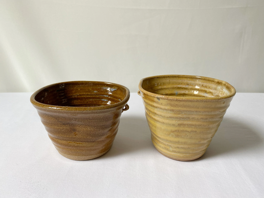 2 Handmade Pottery Planter Pots/studio Set Small For Plants Cactus Succulent Pot Boho Earthy Decor