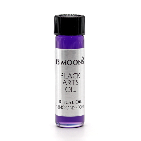 Black Arts Oil By 13 Moons, Spiritual Oil, Ritual Anointing Blended Essential Oils For Wicca, Witchcraft