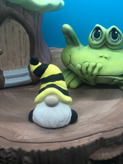 Bumblebee Modern Gnome, Garden Custom Gnome, Outdoor Or Indoor, Anniversary Gift