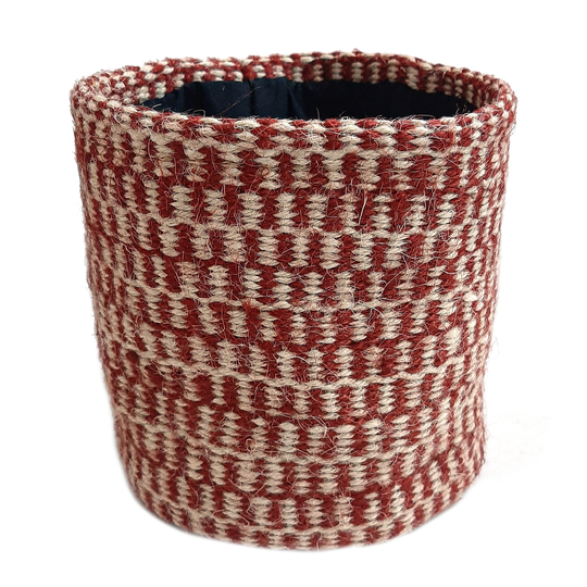 Set Of 2 Baskets 100% Jute Deco Basket Boho Chic Interior Planter Plants Storage Earth-Friendly Cotton Eco-Twist Bag