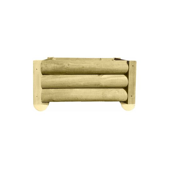 Ruby Uk - Half Round Wooden Garden Planter 0.7m l x 0.8m w x 5 Boards High