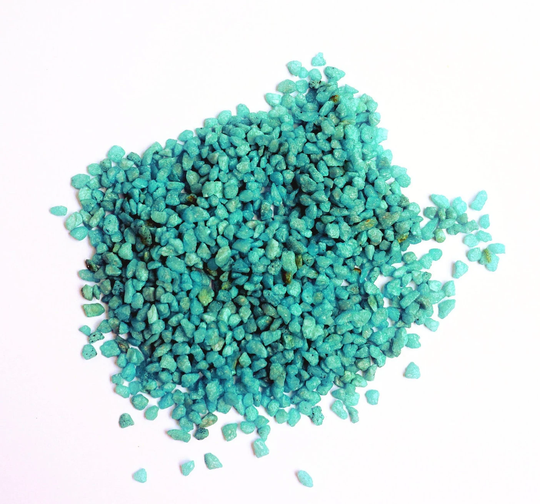 Decorative Gravel Turquoise, 1 - 4 Mm 150G