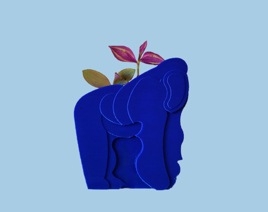 Gorilla Planter, Indoor Handmade Quality, Interior Design, 3D Printed, Small Vase & Planter For Cactus, Plants, Gift