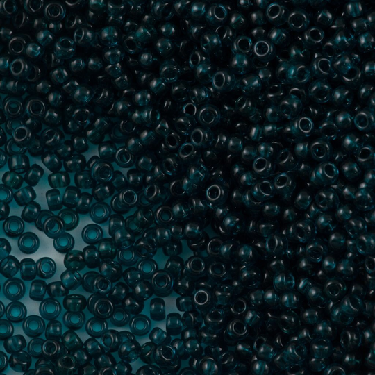 Miyuki Seed Beads 11/0 Transparent Dark Teal, 2406-New