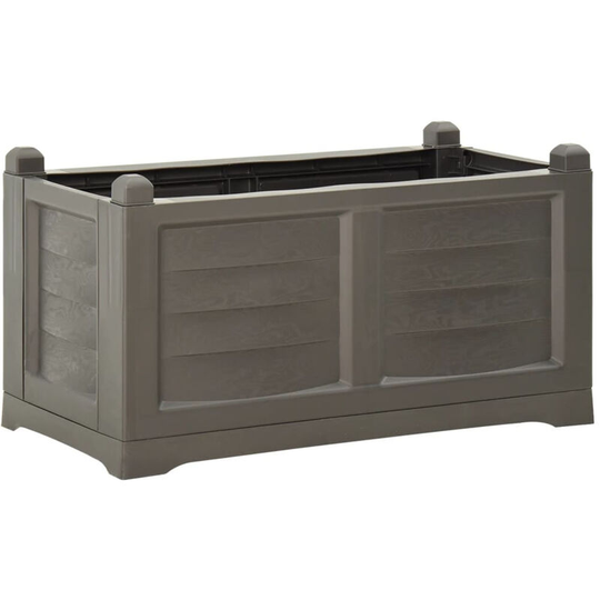 Asupermall - Flower Box Grey 80x42.5x42 cm pp