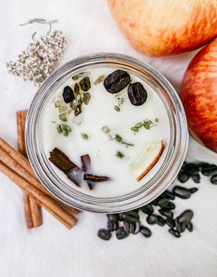 Mabon Candle | Ritual Intention Herb Dressed Herbal