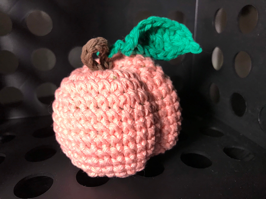 Hand Crocheted Amigurumi Peaches Filled With Fragrant Herbs
