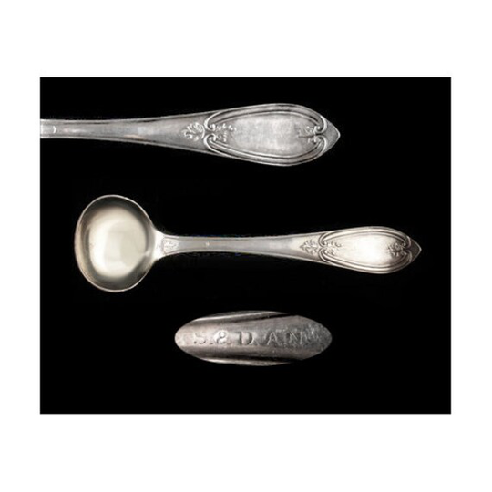 Antique Coin Silver Master Salt Spoon - Unknown Maker