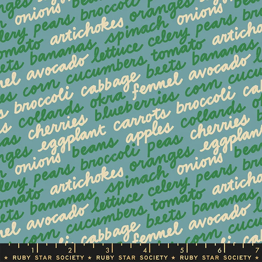Food Group in Season Ocean Yardage For Ruby Star Society | Sku #rs5042-14