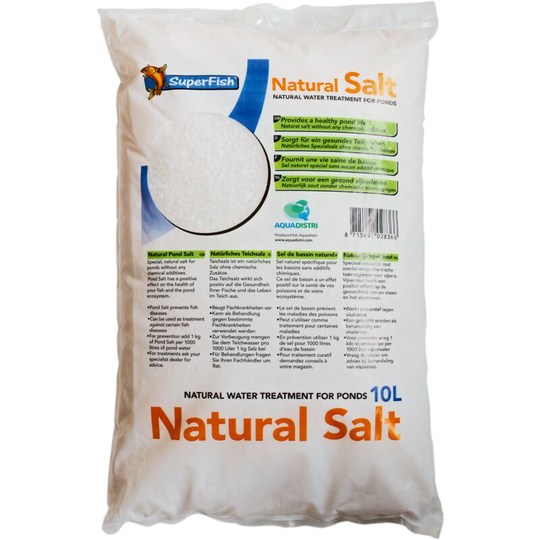 Superfish - Pond Natural Salt 10L Koi Fish Garden Pond Treatment