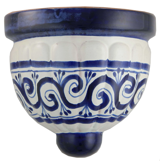 Mexican Talavera Wall Planter Handmade Handpainted Pottery Hanging Sconce-14
