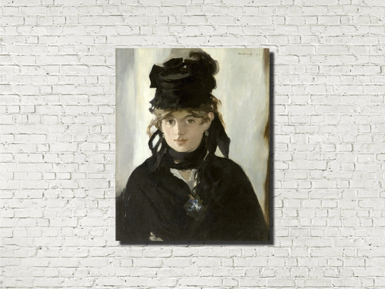 Édouard Manet, Impressionist Fine Art Print Berthe Morisot With A Bouquet Of Violets