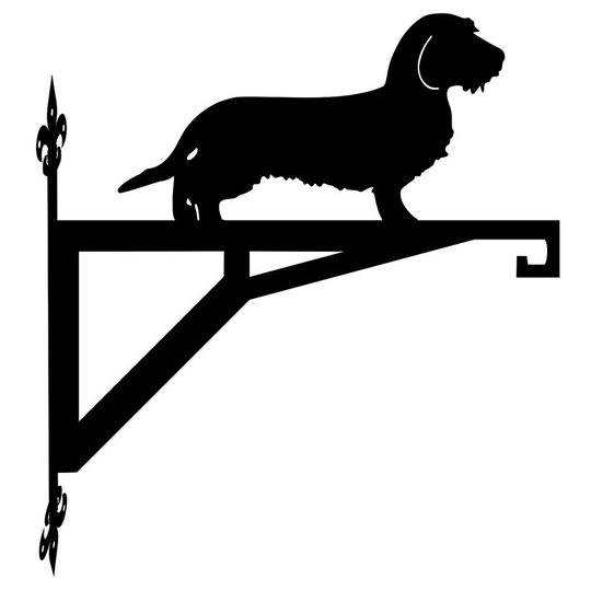 Dachshund Wire Hair Modern Contemporary Hanging Bracket