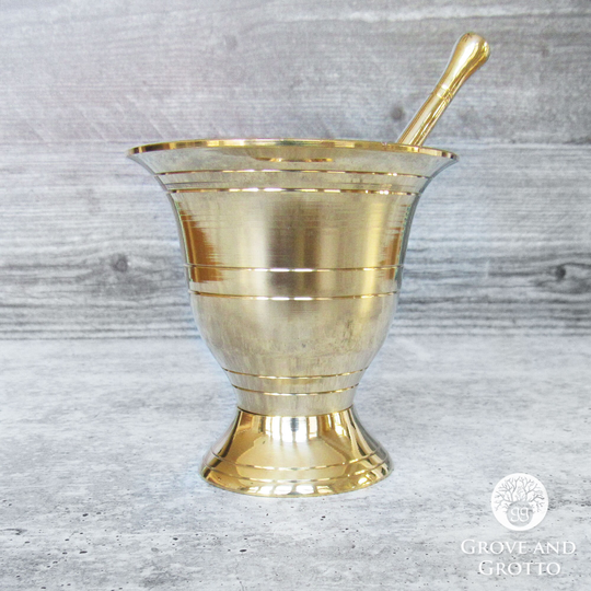 Brass Mortar & Pestle | 3.5 Inches
