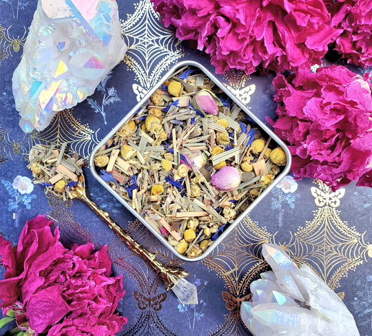 Enchanted Herbal Brew | Witches Daily Tea Blend Fairy Party Wildflower Brew Organic Loose Leaf