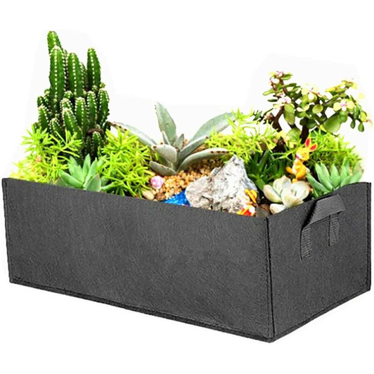 5pcs plant bag vegetable grow bag planting breathable garden plant pots planter container for potatoes, tomatoes, carrots 5 gallons brown