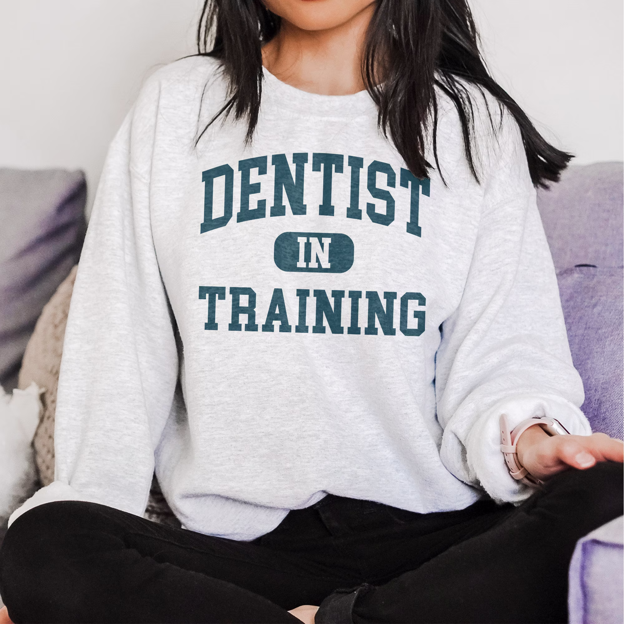 Dentist Sweatshirt, in Training, Dentistry Gift, Dds, Dmd, Bds, Doctor Of Dental Medicine, Gift For Her, Unisex Crewneck Sweatshirt