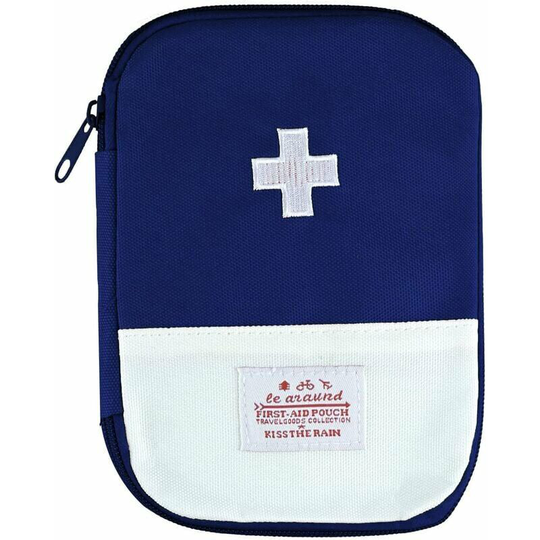 Mini First Aid Kit for Travel, Mini Portable First Aid Kit, Storage Bag for Medicine Boxes, Outdoor Activities and Emergency Cases (Blue)