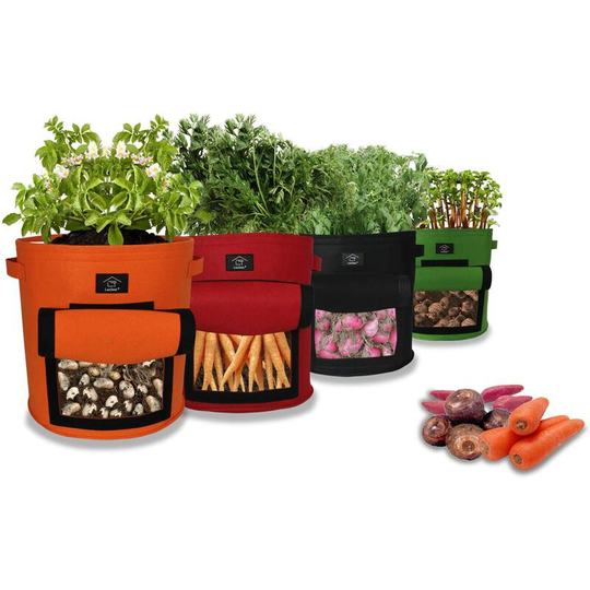 200 pcs biodegradable seedling bucket for seeds and 100 pcs for plants non-woven fabric planting tag for growing fruit, flowers, vegetables (200 pcs)
