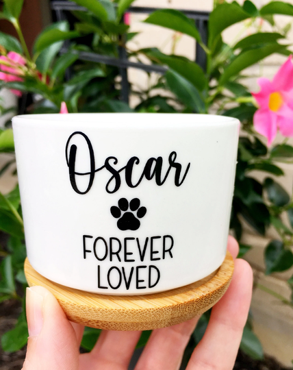Pet Name, Paw Print, Forever Loved, in Memory Of Dog, Dog Remembrance, Cat Sympathy