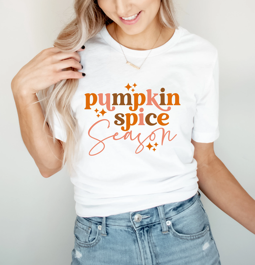 Pumpkin Spice Is My Favorite Season Shirt - Fall Cute Plus Size Tee