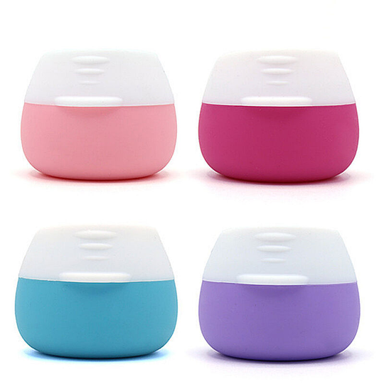 Pesce - 4pcs 20ML travel packing box silicone, medicine box Four-color mix