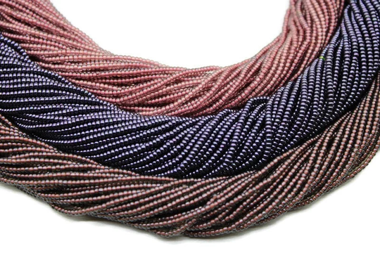 11/0 Japanese Seed Beads, Rare Shades, 1/2 Hank Garnet, Hematite, Brownish Garnet, Embroidery Craft Supply, Jewelry Findings