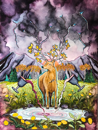Sagittarius Alchemy Original Painting