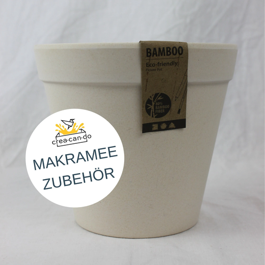 Eco Friendly, Bamboo Flower Pot For Macrame Hanging Basket