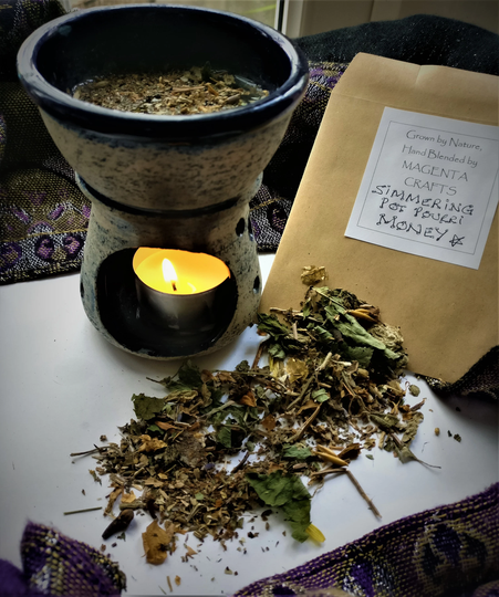 Simmering Herb & Flower Magickal Blends Mixes Only, Hand Blended For Use in Oil Burner | Not Included Or Stove Top, Pagan/Wiccan/Witch
