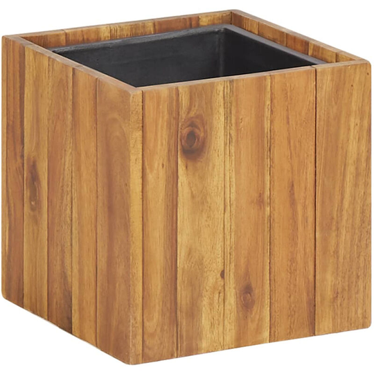 Asupermall - Garden Planter Pot 24.5x24.5x24.5 cm Solid Acacia Wood