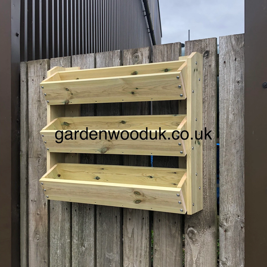 3 Tier Wall Mounted Planter 800mm Wide